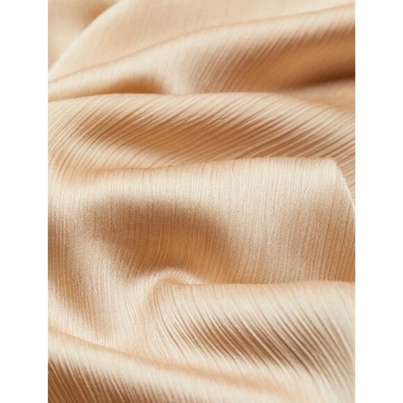 Sachin & Babi Chelsea Crinkle Satin One-Shoulder Gown 18W NWTs $185 Champagne - Picture 5 of 11